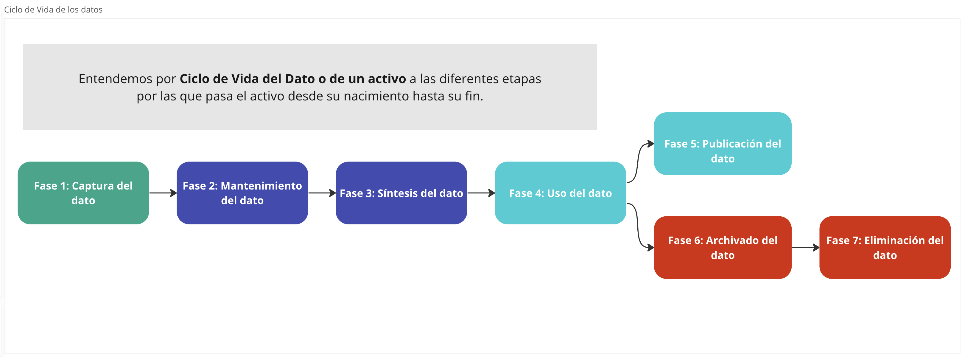 Ciclo de vida del dato