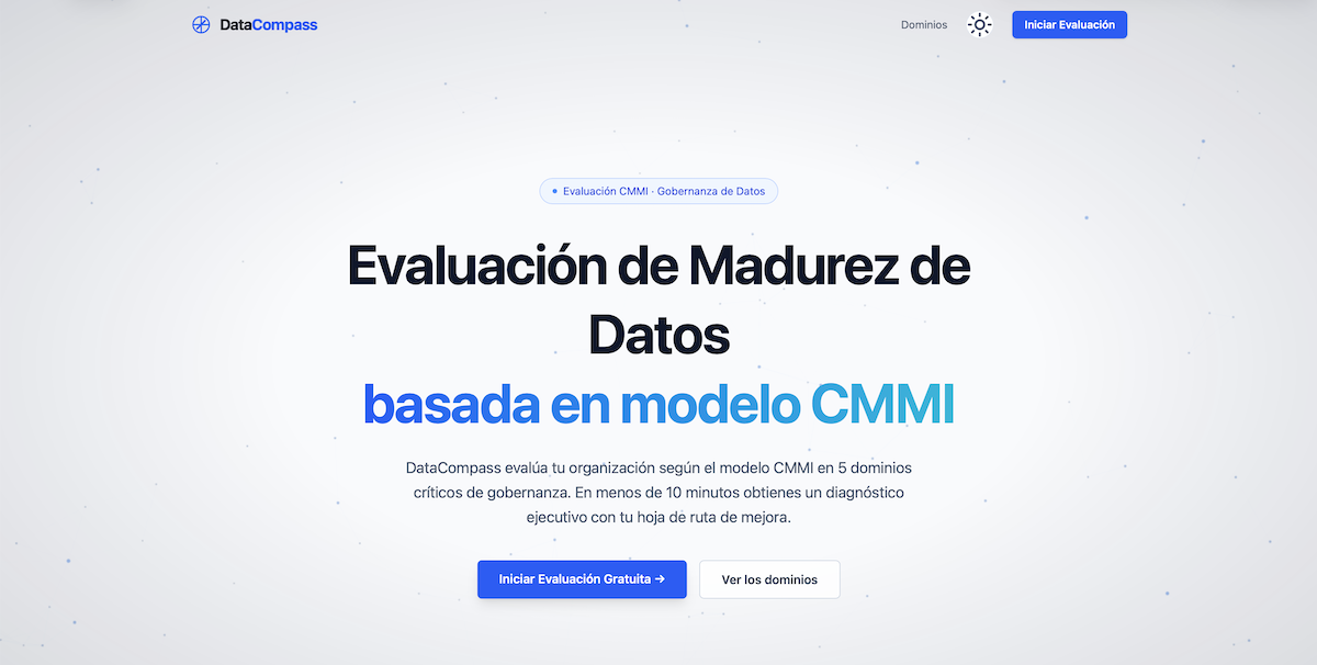 DataCompass: Diagnóstico de madurez en gobierno de datos en menos de 10 minutos